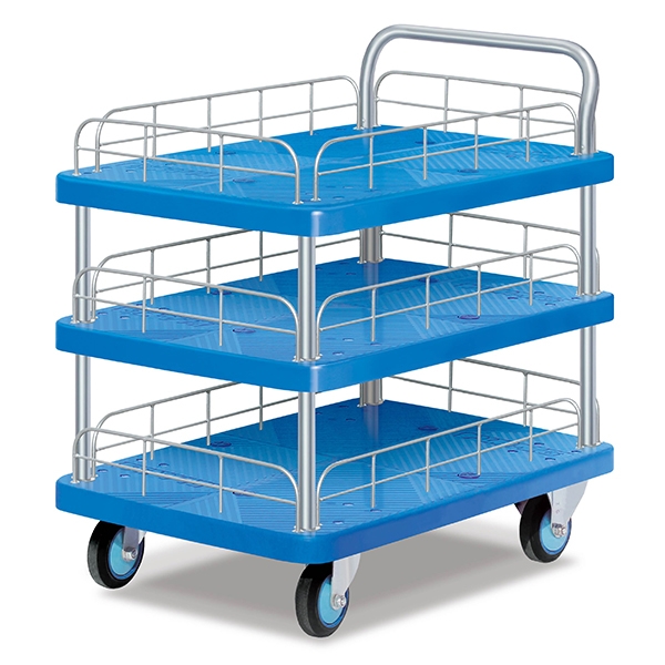 三層單扶手護欄手推車 三層單扶手護欄手推車